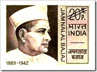 Indian Stamp On Jamnalal Bajaj