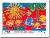 Indian Stamp On Childrens Day 1973