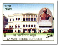 Indian Postage Stamp Of La Martiniere School Kolkata