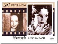 Indian Postage Stamp Of Indian Actress Devika Rani
