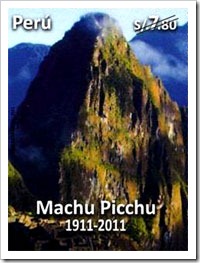 Peru Stamp On World Heritage Site - Machu Picchu