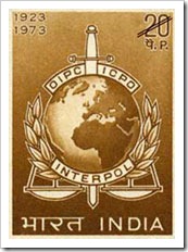 Indian Stamp On Interpol