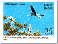 Indian Stamp On Bird Sanctuary, Bharatpur