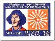 Indian Stamp On Nicolaus Copernicus