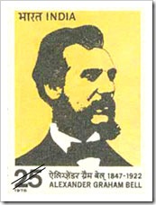 Indian Stamp On Alexander Graham Bell
