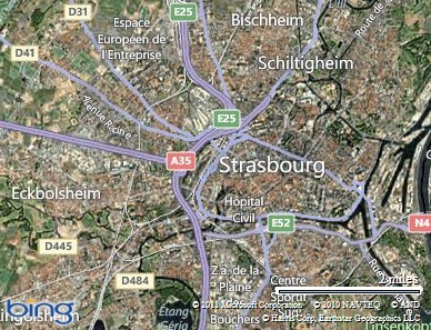 strasbourg in France Which  Hosted A Exhibition In Honor Of Yuri Gagarin