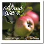 Stamps From Aland On Red And Yellow Apples