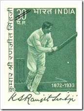 Indian Stamp On Ranjitsinghji