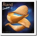 Stamps From Aland On Potato Chips