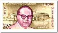 Indian Stamp On Dr.B.R.Ambedkar
