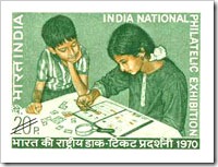 Indian Stamp On India National Philatelic Exhibition
