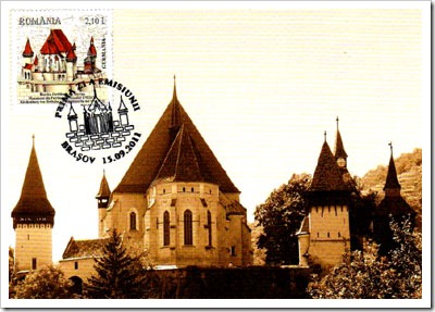 Maxim Card Of Fortified Church Of Biertan