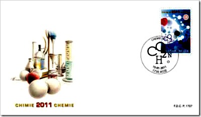 FDC For The Stamp On Year Of Chemistry 2011 By Belgium Post