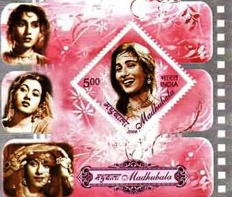 Miniature Sheet Of Madhu Bala