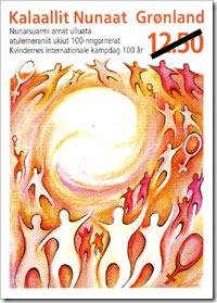 Stamp From Greenland International Women’s Day