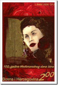 Stamp From Bosnia International Women’s Day