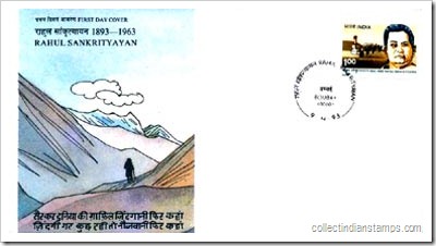 First Day Cover For The Stamp On Rahul Sankrityayan