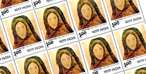 Stamps Of Rabindranath Tagore As A Painter