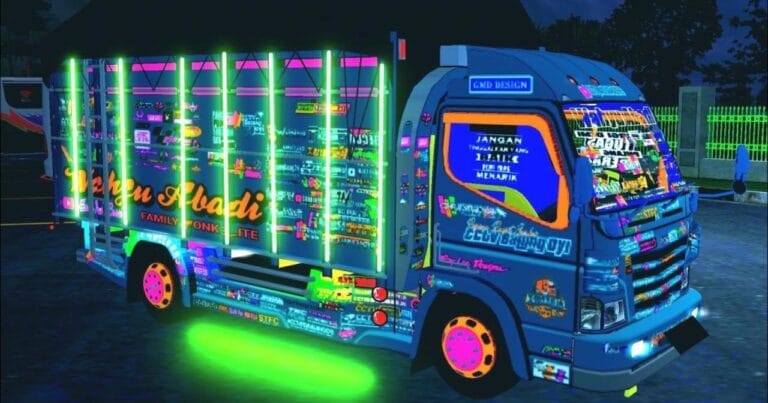 Mod Bussid Truck Canter Full Strobo